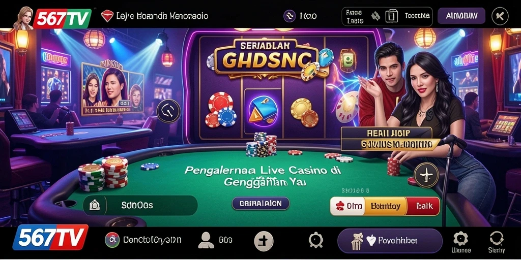 Tangkapan layar gameplay 567TV yang menampilkan aksi kasino langsung yang mendebarkan.