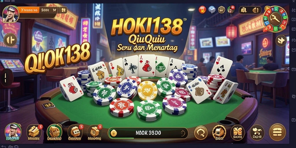 Screenshot HOKI138 menunjukkan gameplay QiuQiu yang seru.