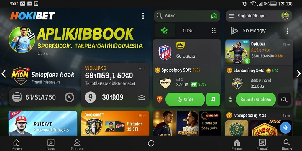 Screenshot HOKIBET menampilkan antarmuka taruhan olahraga yang menarik.