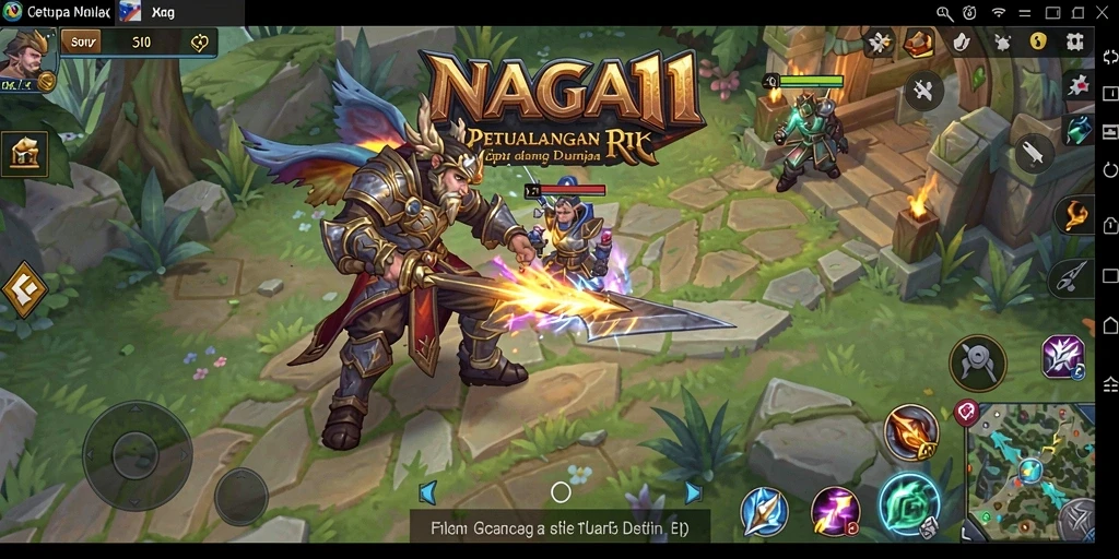 Screenshot NAGA11 menampilkan aksi seru dalam petualangan RPG.