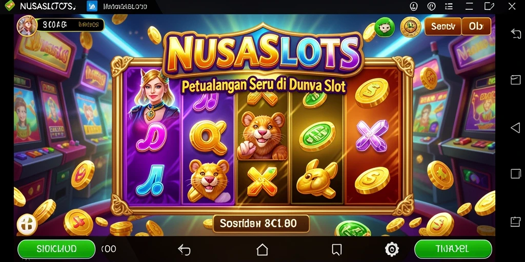 Screenshot gameplay NUSASLOTS menampilkan petualangan slot yang menarik.