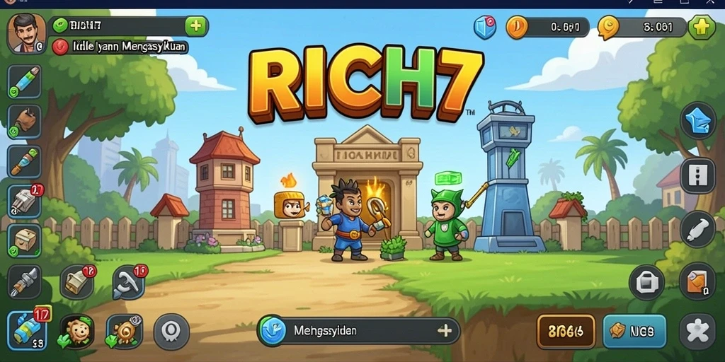 Tampilan gameplay RICH7 yang menarik dan menyenangkan.