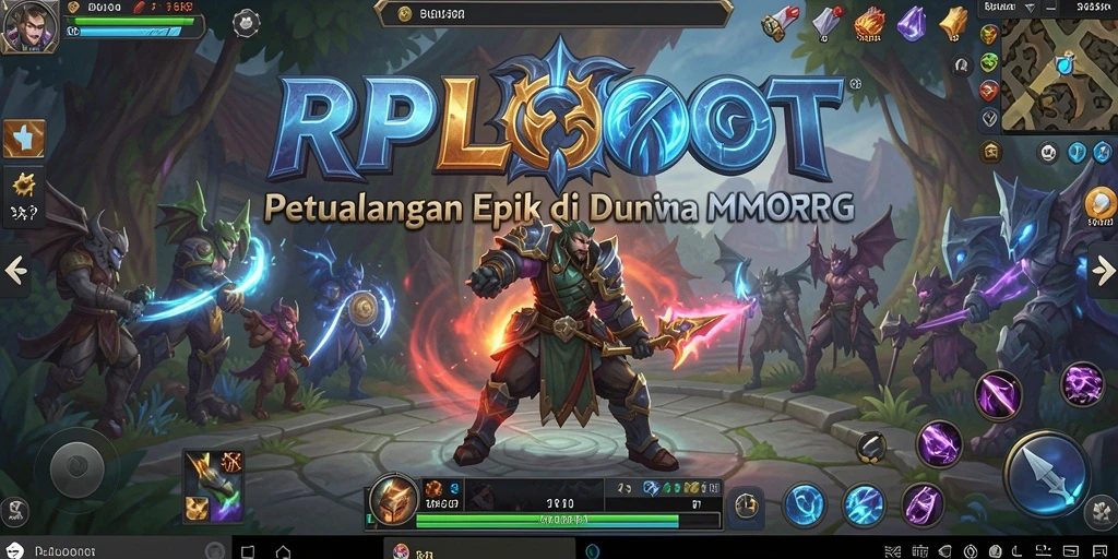 Screenshot gameplay RPLOOT yang menampilkan petualangan seru di dunia MMORPG.