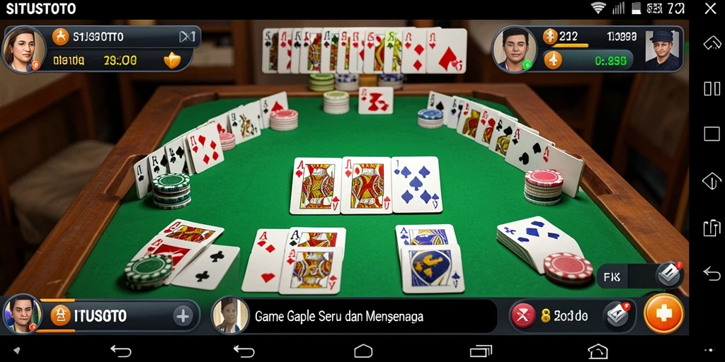 Tampilan gameplay Gaple yang menarik di SITUSTOTO.