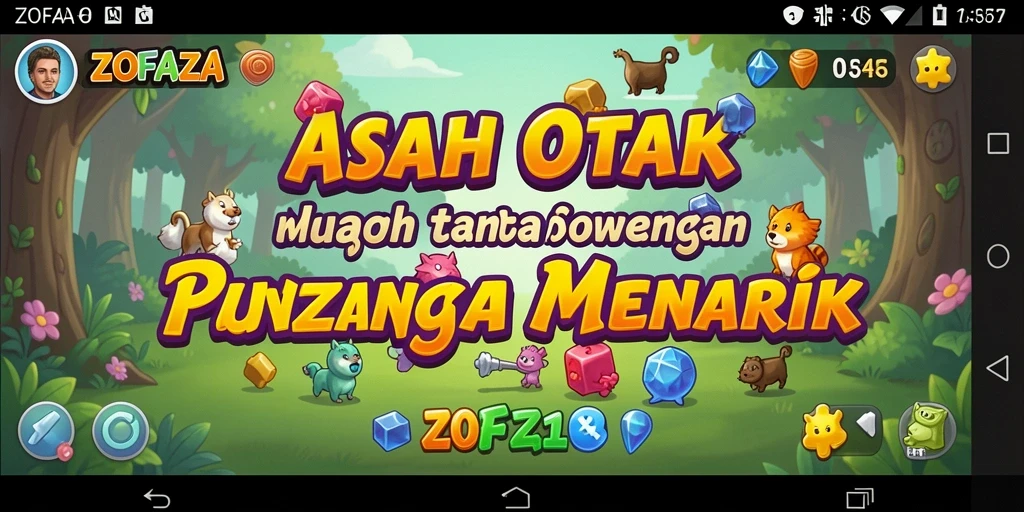 Tampilan gameplay ZOFAZA yang menarik dan menantang.